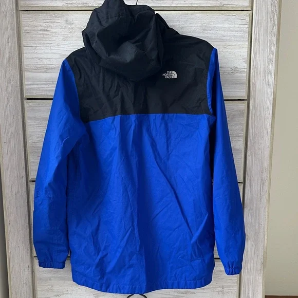 The North Face Antora Boys Black and Blue Windbreaker/Rain Jacket